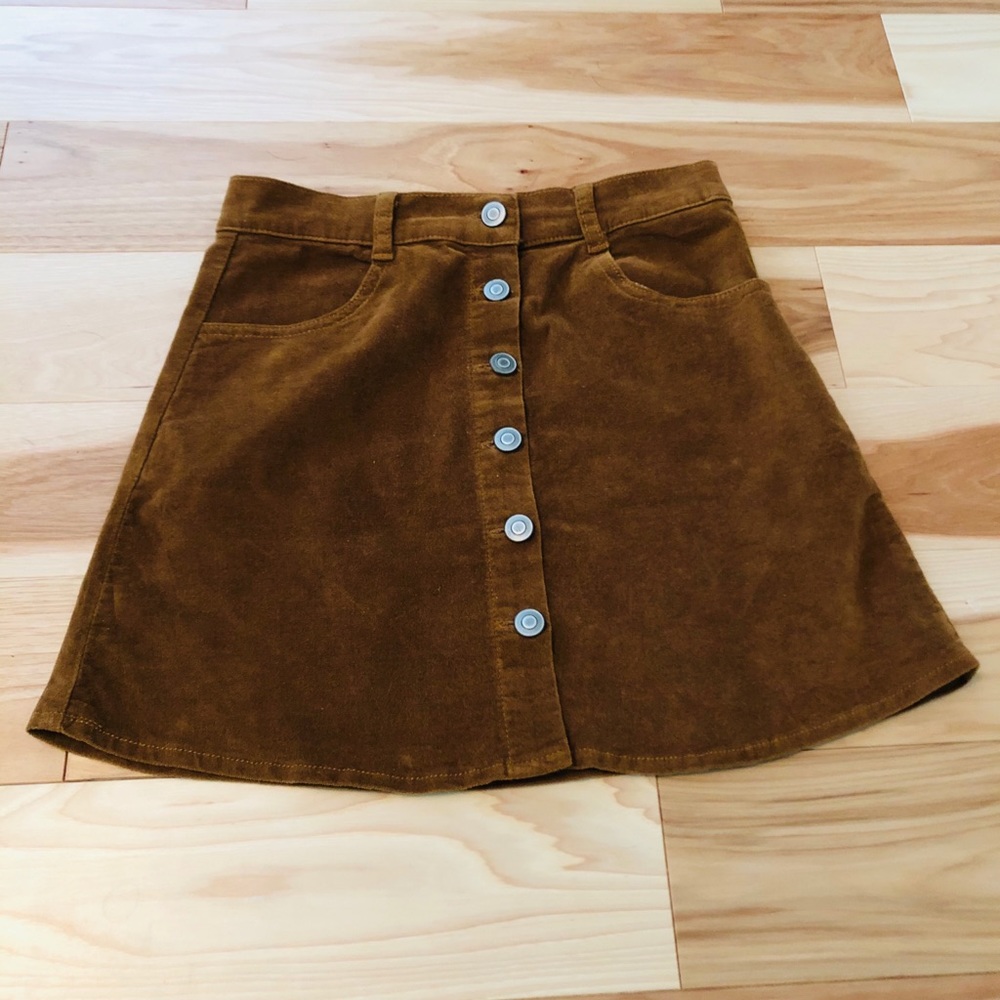 Brandy Melville corduroy mini skirt